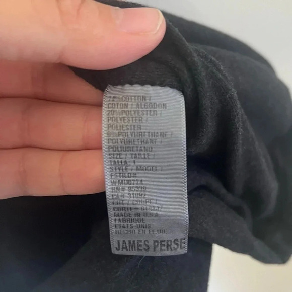 Standard James Perse ESTILO Charcoal Heather Gray Ruched Short Sleeve Dress Size - Picture 9 of 10